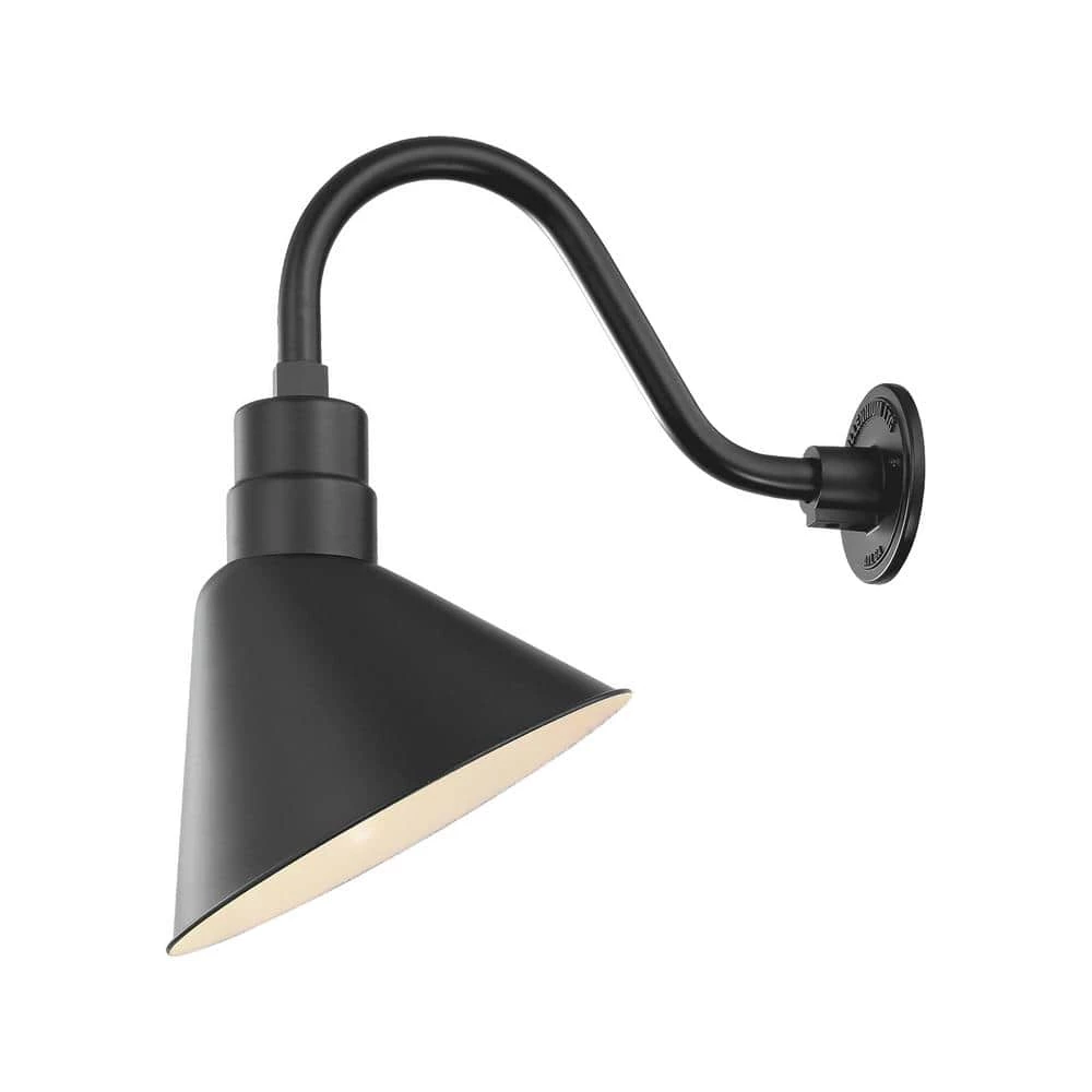 R Series 1-Light 13 in. Satin Black Angle Shade by Millennium Lighting 1 R Series 1-Light 13 in. Satin Black Angle Shade by Millennium Lighting