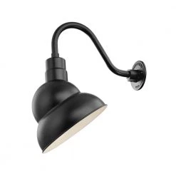 R Series 1-Light 13 in. Satin Black Emblem Shade by Millennium Lighting