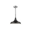 R Series 1-Light 15 in. Satin Black Modified Warehouse Shade by Millennium Lighting