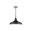 R Series 1-Light 18 in. Satin Black Modified Warehouse Shade by Millennium Lighting