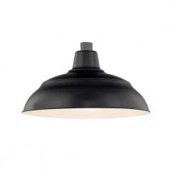 R Series 1-Light 15 in. Satin Black Warehouse Shade by Millennium Lighting