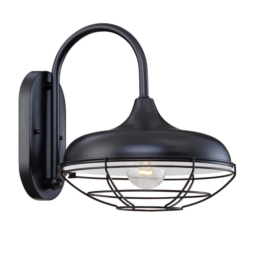 1-Light 10 in. Satin Black Outdoor Sconce by Millennium Lighting 1 1-Light 10 in. Satin Black Outdoor Sconce by Millennium Lighting