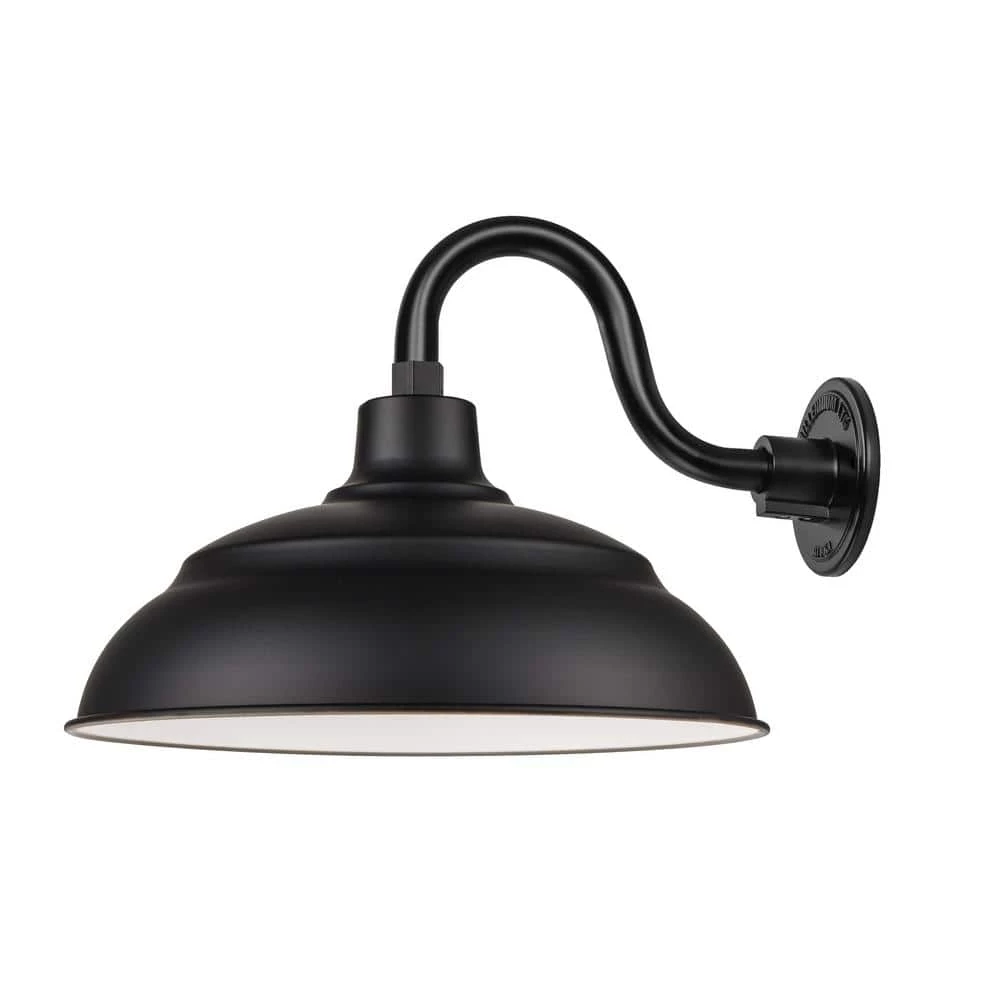 R Series 1-Light Satin Black Hardwired Outdoor Barn Light Sconce (1-Pack) by Millennium Lighting 1 R Series 1-Light Satin Black Hardwired Outdoor Barn Light Sconce (1-Pack) by Millennium Lighting