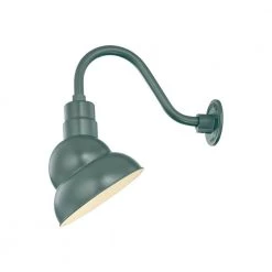 R Series 1-Light 11 in. Satin Green Emblem Shade by Millennium Lighting