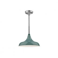 R Series 1-Light 15 in. Satin Green Modified Warehouse Shade by Millennium Lighting