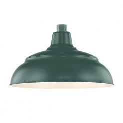R Series 1-Light 15 in. Satin Green Warehouse Shade by Millennium Lighting