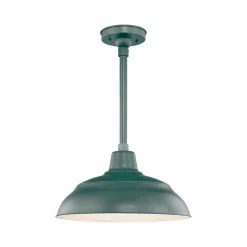 R Series 1-Light 18 in. Satin Green Warehouse Shade by Millennium Lighting