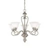 5-Lights 25.5 in. Satin Nickel Chandelier by Millennium Lighting
