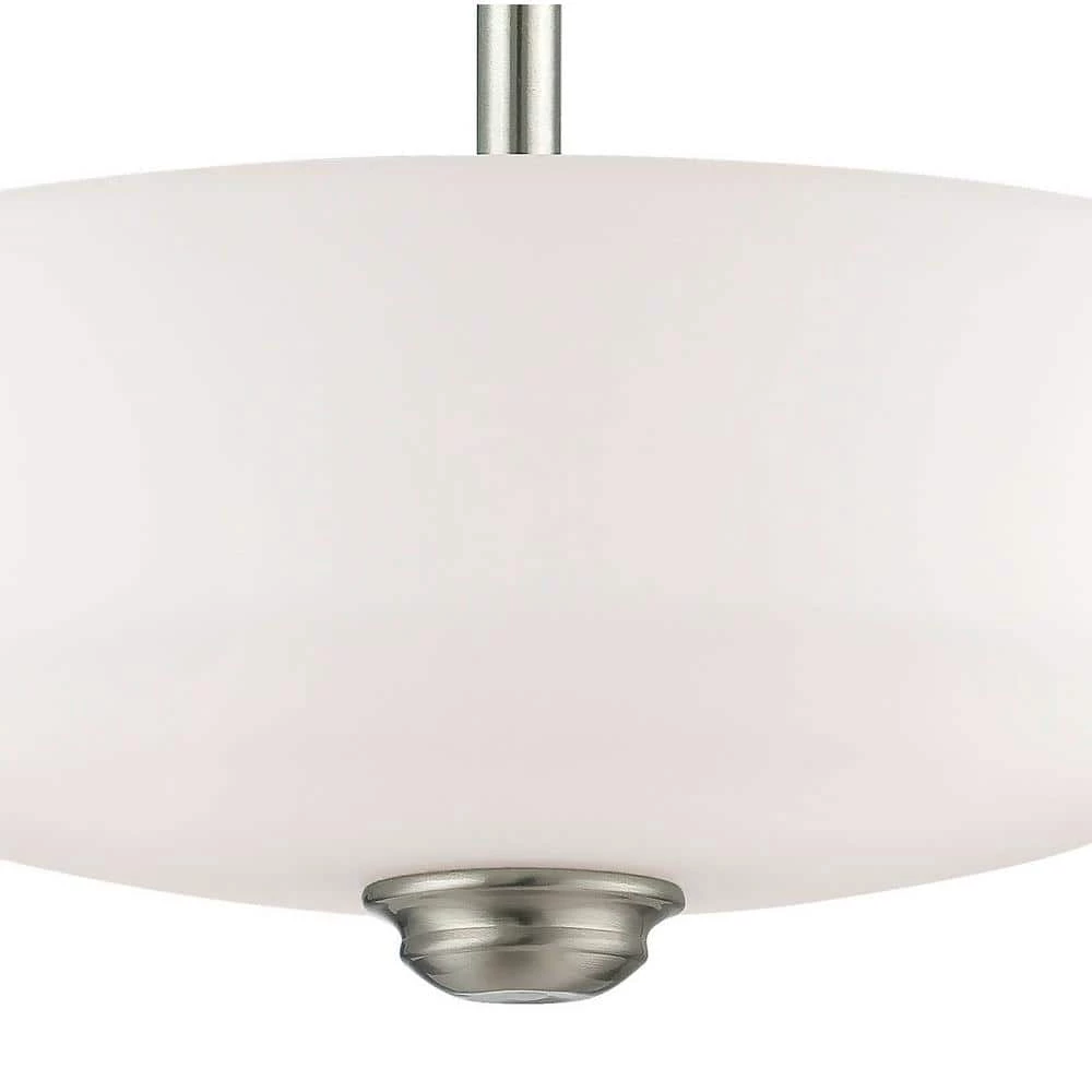 Cimmaron 2-Light Satin Nickel Semi Flush Mount by Millennium Lighting 2 Cimmaron 2-Light Satin Nickel Semi Flush Mount by Millennium Lighting - Image 2