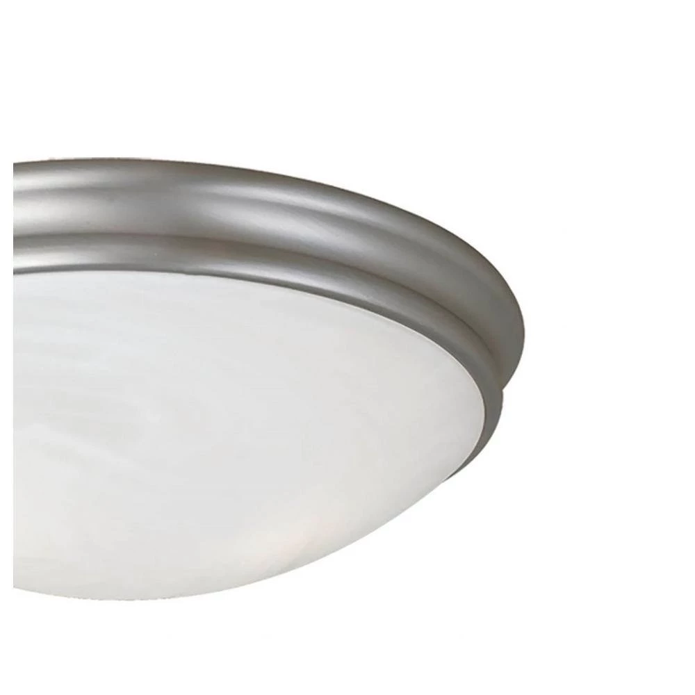 12 in. 1-Light Satin Nickel Flush Mount by Millennium Lighting 2 12 in. 1-Light Satin Nickel Flush Mount by Millennium Lighting - Image 2