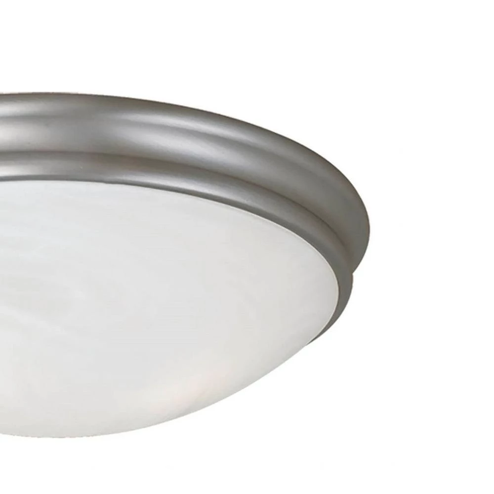 17 in. 3-Light Satin Nickel Flush Mount by Millennium Lighting 2 17 in. 3-Light Satin Nickel Flush Mount by Millennium Lighting - Image 2