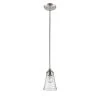 1-Light 5 in. Satin Nickel Mini Pendant by Millennium Lighting