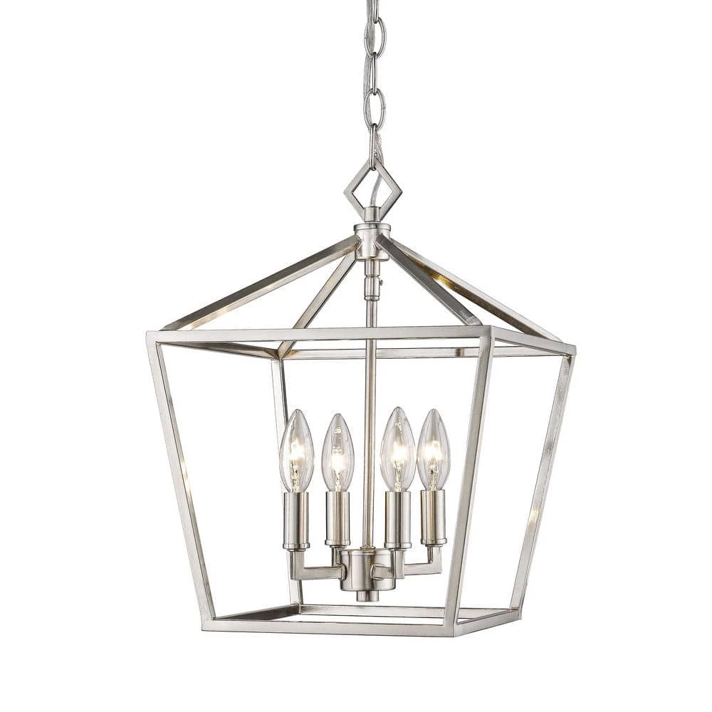 4-Light 12 in. Wide Silver Nickel Taper Candle Pendant by Millennium Lighting 1 4-Light 12 in. Wide Silver Nickel Taper Candle Pendant by Millennium Lighting