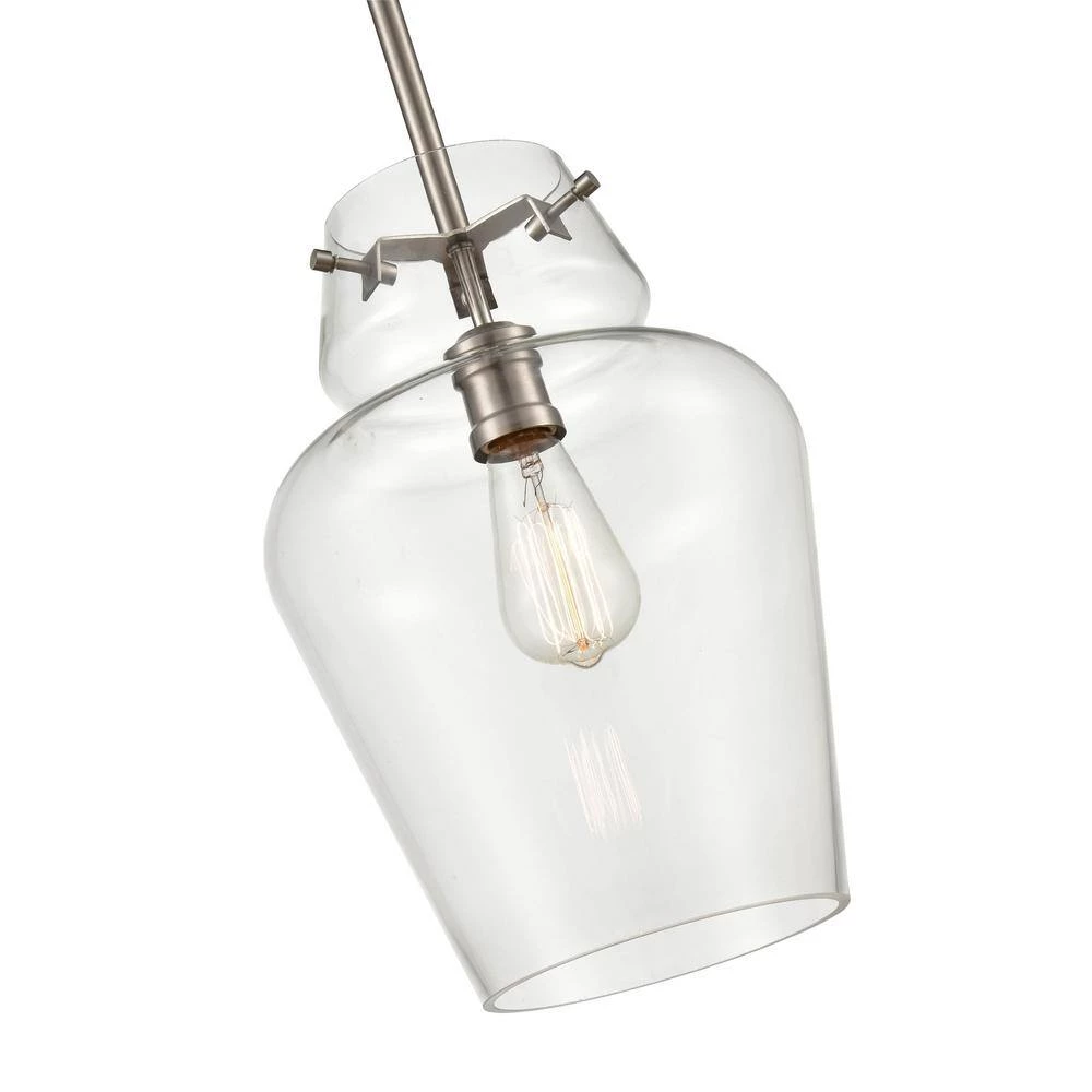 1-Light 12 in. Satin Nickel Mini Pendant by Millennium Lighting 5 1-Light 12 in. Satin Nickel Mini Pendant by Millennium Lighting - Image 5