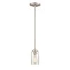 Moven 1-Light 5 in. Satin Nickel Hardwired Mini-Pendant (1-Pack) by Millennium Lighting