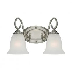 9 in. 2-Light Satin Nickel Vanity Light by Millennium Lighting