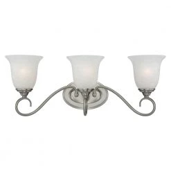 9 in. 3-Light Satin Nickel Vanity Light by Millennium Lighting