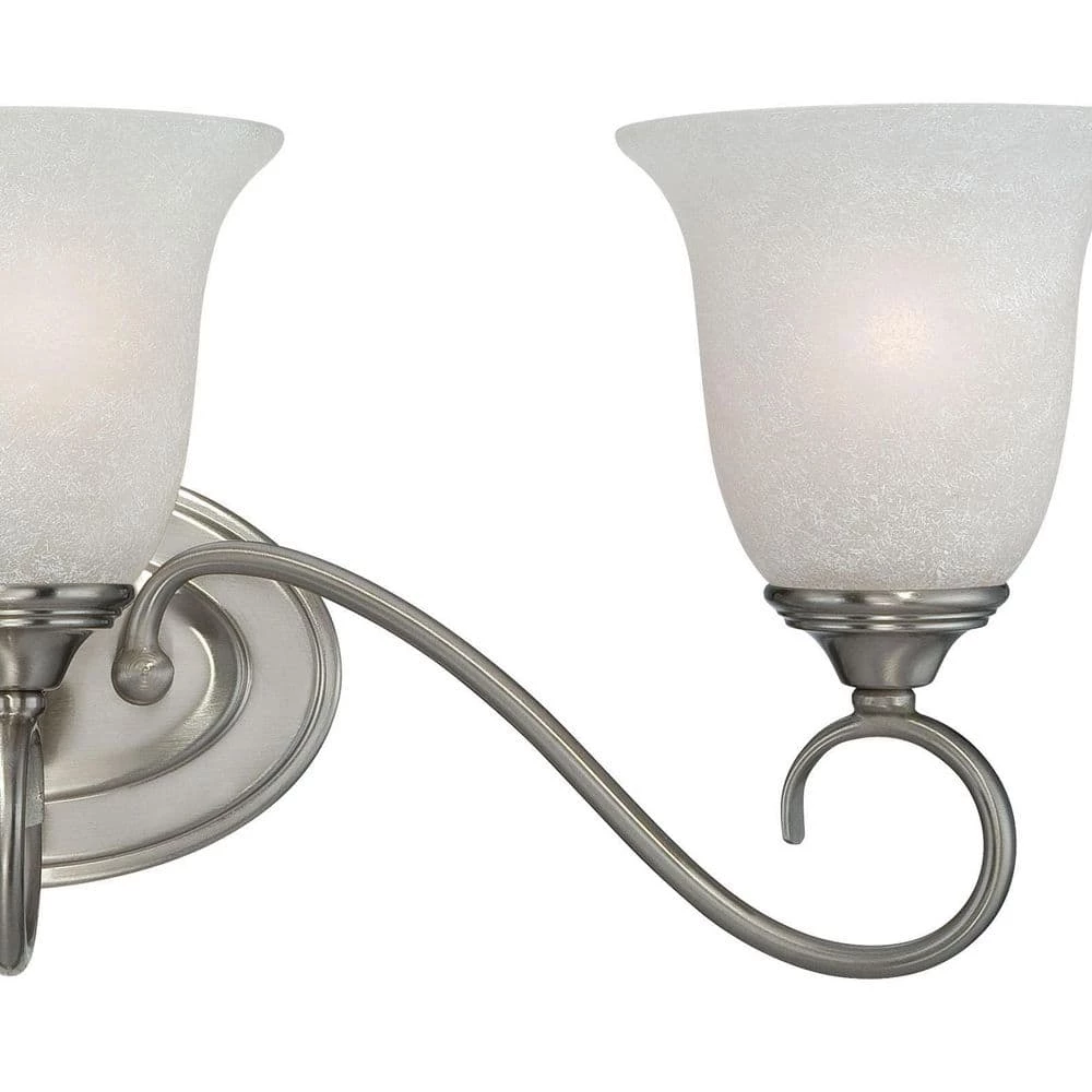 9 in. 3-Light Satin Nickel Vanity Light by Millennium Lighting 2 9 in. 3-Light Satin Nickel Vanity Light by Millennium Lighting - Image 2