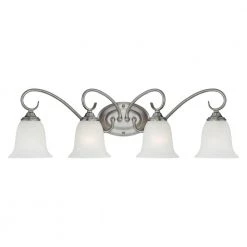 9 in. 4-Light Satin Nickel Vanity Light by Millennium Lighting