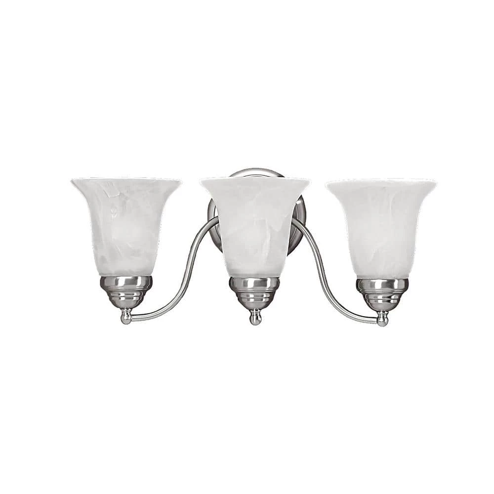 18 in. 3-Light Satin Nickel Vanity Light by Millennium Lighting 1 18 in. 3-Light Satin Nickel Vanity Light by Millennium Lighting