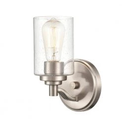 1-Light 4.375 in. Satin Nickel Wall Sconce by Millennium Lighting -Millennium Lighting Shop satin nickel millennium lighting vanity lighting 3681 sn 4f 1000