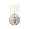 1-Light 4.375 in. Satin Nickel Wall Sconce by Millennium Lighting