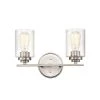 14.25 in. 2-Light Satin Nickel Vanity Light by Millennium Lighting