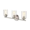 22 in. 3-Light Satin Nickel Vanity Light by Millennium Lighting