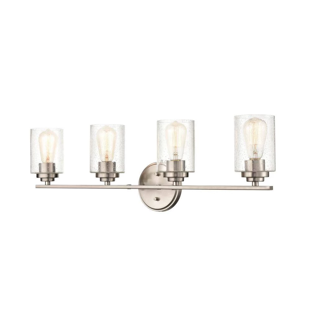 31.125 in. 4-Light Satin Nickel Vanity Light by Millennium Lighting 3 31.125 in. 4-Light Satin Nickel Vanity Light by Millennium Lighting - Image 3