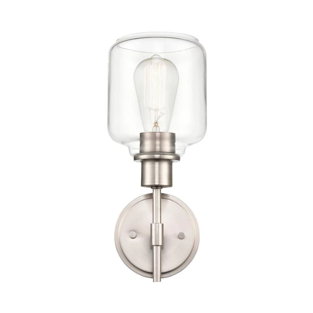 1-Light 5.5 in. Satin Nickel Wall Sconce by Millennium Lighting 2 1-Light 5.5 in. Satin Nickel Wall Sconce by Millennium Lighting - Image 2
