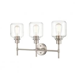 3-Light 25 in. Satin Nickel Vanity Light by Millennium Lighting