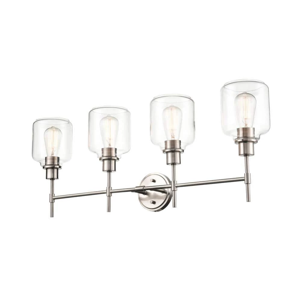 4-Light 34.75 in. Satin Nickel Vanity Light by Millennium Lighting 1 4-Light 34.75 in. Satin Nickel Vanity Light by Millennium Lighting