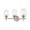 22 in.3-Light Satin Nickel Vanity Light by Millennium Lighting
