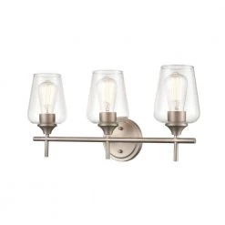 22 in.3-Light Satin Nickel Vanity Light by Millennium Lighting