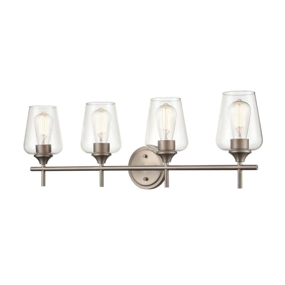 4 Light 31 in. Satin Nickel Vanity Light by Millennium Lighting 1 4 Light 31 in. Satin Nickel Vanity Light by Millennium Lighting