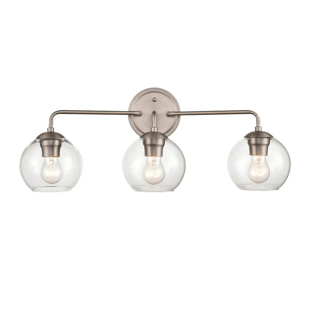 25.5 in. 3-Light Satin Nickel Vanity Light by Millennium Lighting 2 25.5 in. 3-Light Satin Nickel Vanity Light by Millennium Lighting - Image 2