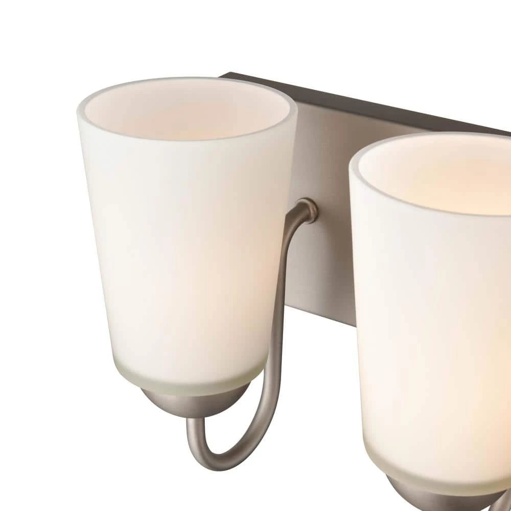 Ivey Lake 27 in. 5-Light Satin Nickel Bathroom Vanity Light with Etched White Glass Shade by Millennium Lighting 5 Ivey Lake 27 in. 5-Light Satin Nickel Bathroom Vanity Light with Etched White Glass Shade by Millennium Lighting - Image 5