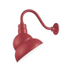 R Series 1-Light 13 in. Satin Red Emblem Shade by Millennium Lighting