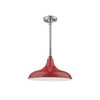 R Series 1-Light 18 in. Satin Red Modified Warehouse Shade by Millennium Lighting
