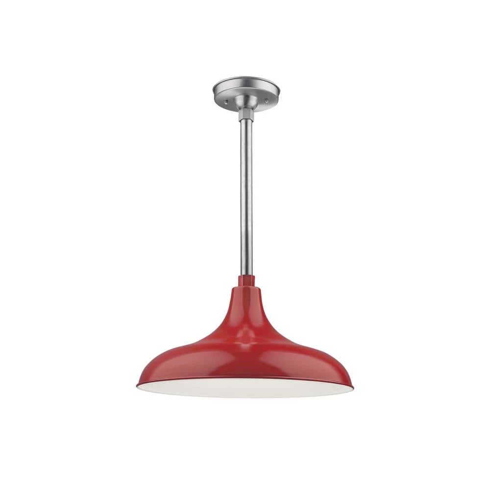 R Series 1-Light 18 in. Satin Red Modified Warehouse Shade by Millennium Lighting 1 R Series 1-Light 18 in. Satin Red Modified Warehouse Shade by Millennium Lighting
