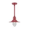 12 in. 1-Light Satin Red Radial Wave Shade by Millennium Lighting