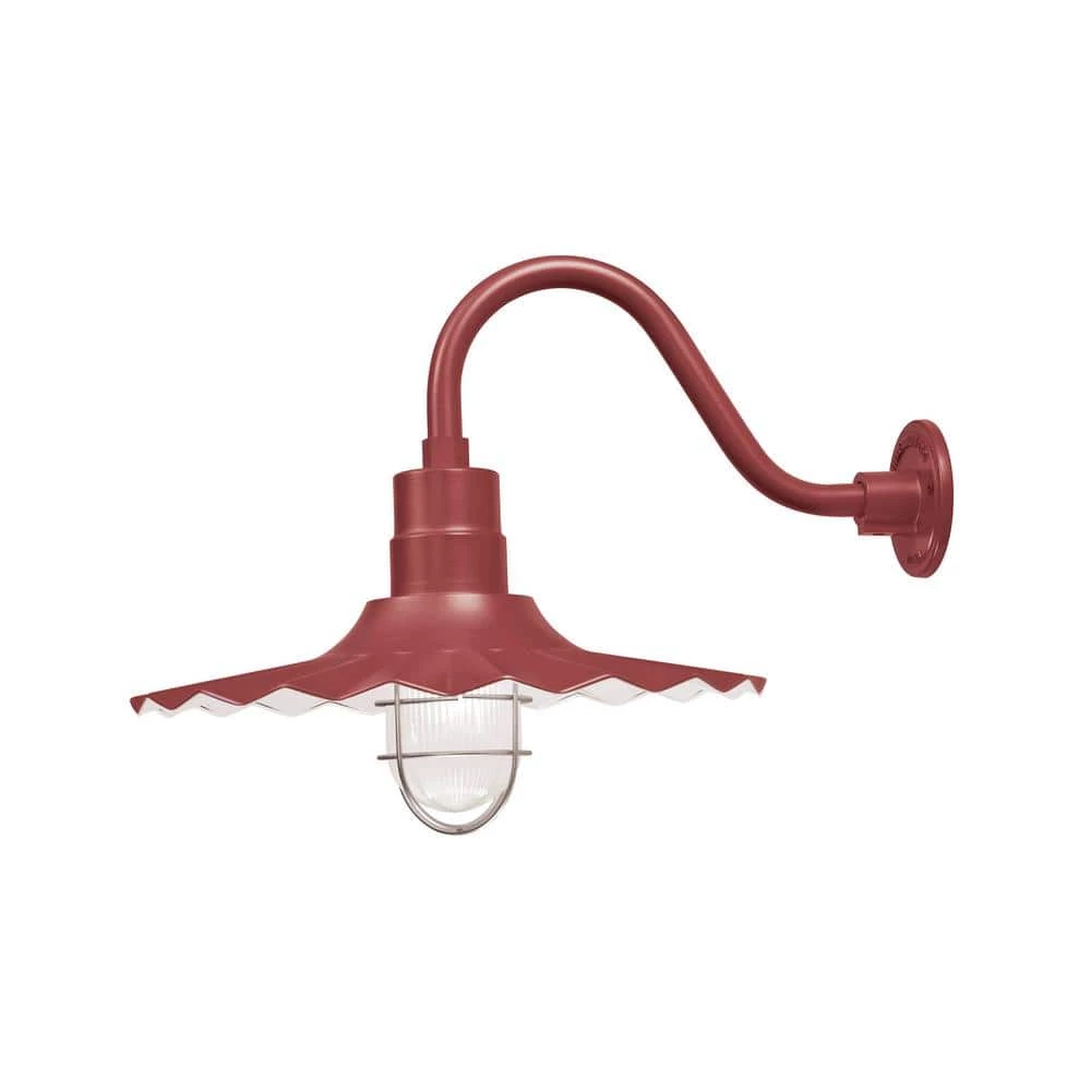 18 in. 1-Light Satin Red Radial Wave Shade by Millennium Lighting 1 18 in. 1-Light Satin Red Radial Wave Shade by Millennium Lighting