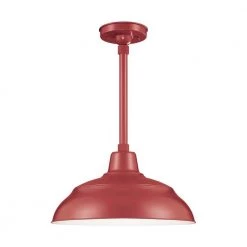R Series 1-Light 18 in. Satin Red Warehouse Shade by Millennium Lighting