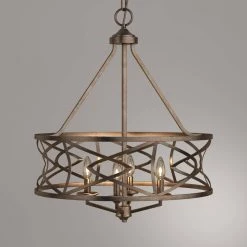 4-Light Vintage Gold Chandelier by Millennium Lighting 6 4-Light Vintage Gold Chandelier by Millennium Lighting -Millennium Lighting Shop vintage gold millennium lighting chandeliers 2174 vg 40 1000