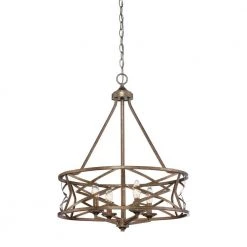 4-Light Vintage Gold Chandelier by Millennium Lighting
