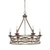 6-Light Vintage Gold Chandelier by Millennium Lighting