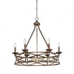 6-Light Vintage Gold Chandelier by Millennium Lighting