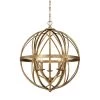 Lakewood Collection 5-Light Vintage Gold Sphere Pendant by Millennium Lighting