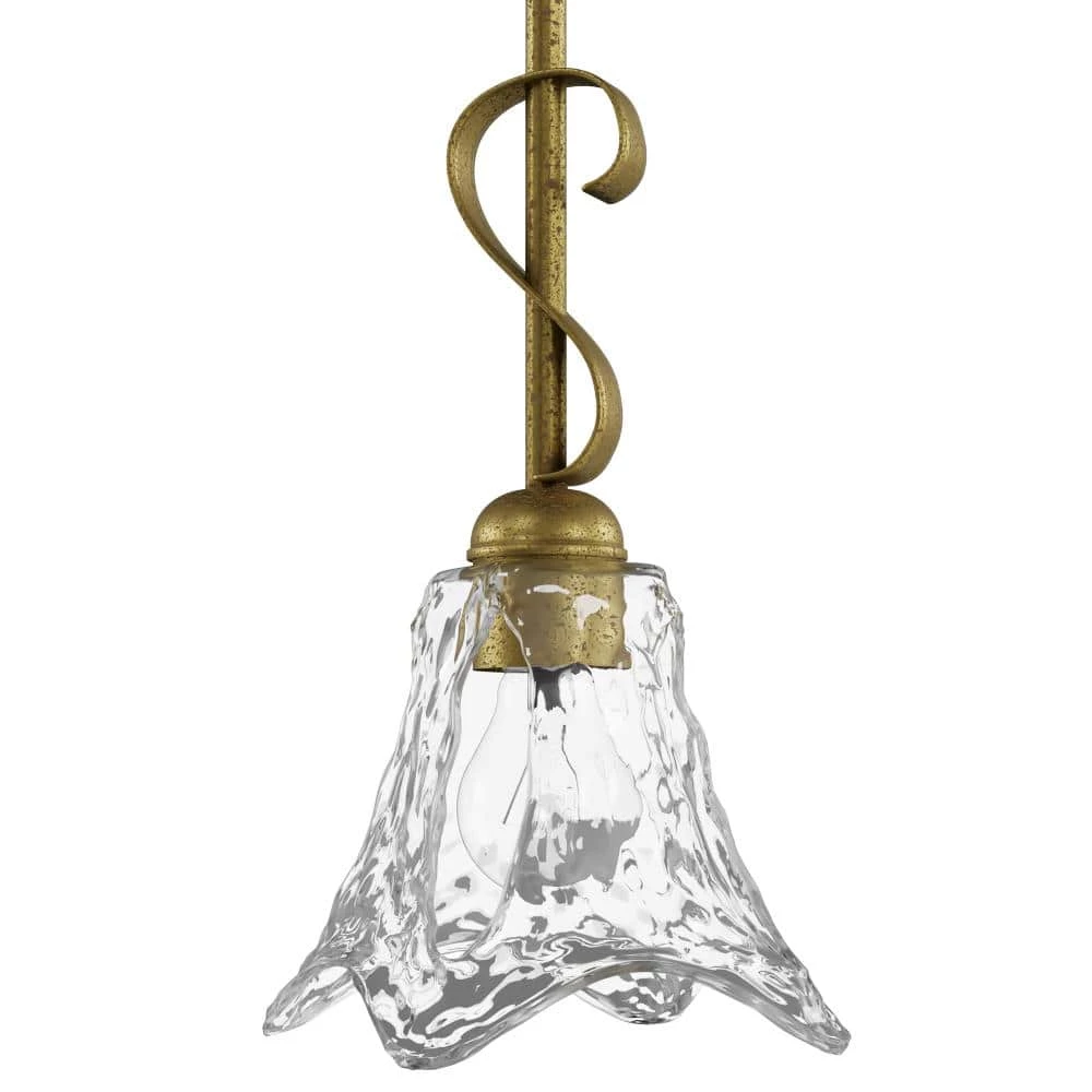 Chatsworth Collection 1-Light Vintage Gold Mini-Pendant with Clear Glass by Millennium Lighting 3 Chatsworth Collection 1-Light Vintage Gold Mini-Pendant with Clear Glass by Millennium Lighting - Image 3