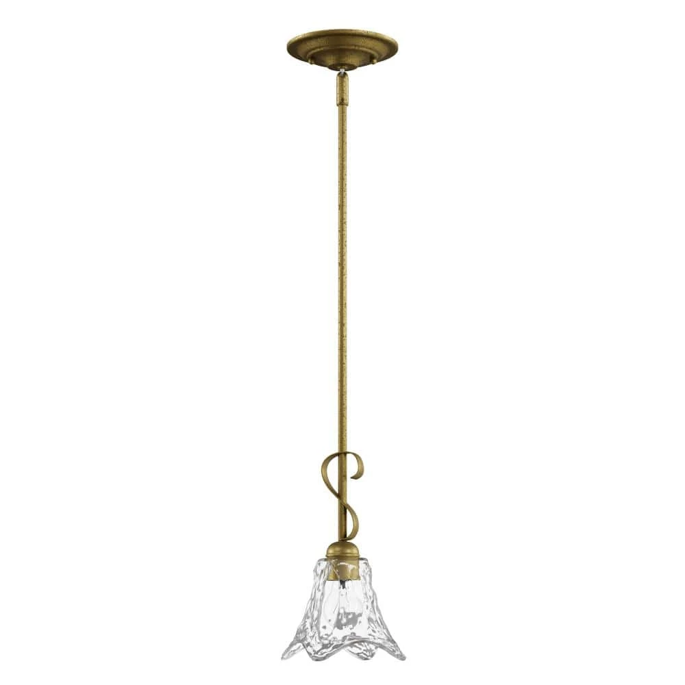 Chatsworth Collection 1-Light Vintage Gold Mini-Pendant with Clear Glass by Millennium Lighting 4 Chatsworth Collection 1-Light Vintage Gold Mini-Pendant with Clear Glass by Millennium Lighting - Image 4